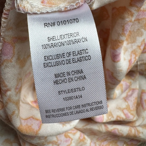 Floral cottagecore Mini Dress in Pink and Cream size small - Picture 6 of 6